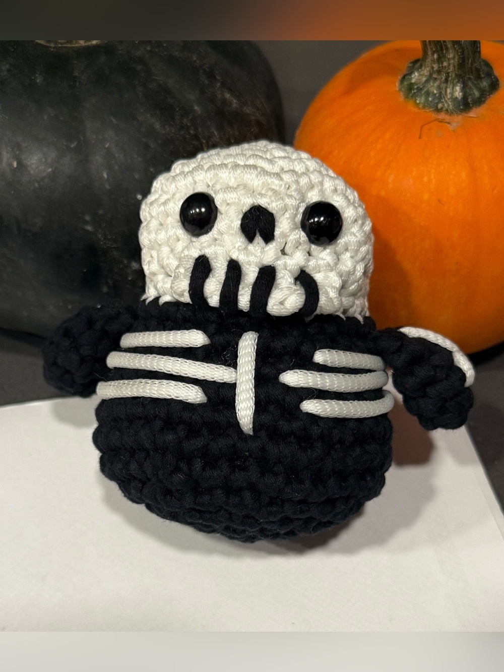 Edgar the Skeleton from The Woobles. Crocheted Toy